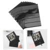 ABOOFAN 10pcs Stamp Album Pages Pet Material for Collection Card Savers Trading Graded Storage Scanned Stamp Holder view 2
