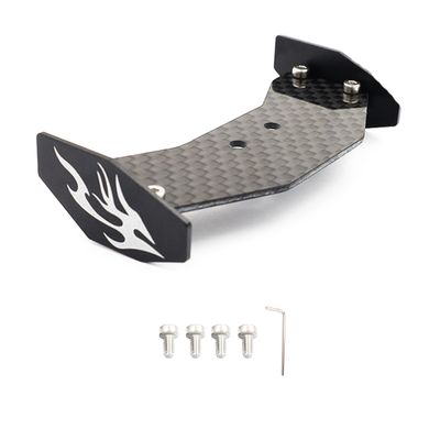 HOPLEX Carbon Fiber RC Tail Wing RC Rear Wing for Losi 1/24 Micro-B 2WD Buggy RC Car Upgrade Parts(Black)