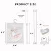 10 Pack Clear Doll Clothes Storage Bags with Hanging Rod & Hooks, Compatible with Labubu Clothes - PVC Transparent Organizer Set for Dolls, Space-Saving Wardrobe System view 2