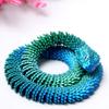 3D Printed snake Model,Flexible Realistic Articulated Animal Fidget Toys,Mystery Figurines Gifts for Easter,Executive Desk Funny Dcor and Festival Collectible,Easter Basket Stuffers (GB-qingshe) view 3