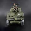 rcxperts 1:16 RC Tank, Sherman M4A3 US Army Tank, 2.4Ghz RTR RC Military Model That Shoots BBS and Water Bombs, Military Toys with Smoke, Lights, Sound, and Recoil for Adults - Pro Edition view 4