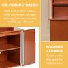 Back2School Express Chef's Station Kids Wooden Pretend Kitchen Cupboard, Wooden Playset, Dark Walnut view 4