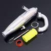 1Set Exhaust Pipe SH 21 28 Level BQ003 Engine Exhaust Tube for 1/8 RC Cars Spare Parts HSP Model Car view 4