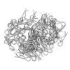 ToysCentral Basics 60PCS 17mm 1.0mm RC Car Body, High Strength Iron RC Clips, Smooth Ride, Easy Install and Remove, for 1/16 1/18 RC Car Truck, with Slightly Curved Ends, Applicable to 1/16 (Silver) view 1