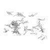 ToysCentral Basics 60PCS 17mm 1.0mm RC Car Body, High Strength Iron RC Clips, Smooth Ride, Easy Install and Remove, for 1/16 1/18 RC Car Truck, with Slightly Curved Ends, Applicable to 1/16 (Silver) view 2