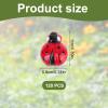 120pcs Mini Resin Ladybugs, Cute Miniature Resin Ladybug Tiny Figures Miniature Animals for Micro Landscape Garden Dollhouse Decor view 2