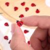120pcs Mini Resin Ladybugs, Cute Miniature Resin Ladybug Tiny Figures Miniature Animals for Micro Landscape Garden Dollhouse Decor view 3