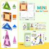 Turoytip 50PCS Mini Magnetic Tiles Travel Set for Kids, Portable Magnetic Building Blocks with Storage Tin, STEM Montessori Toys for Ages 3+, Toys Gifts for Toddlers Boys & Girls Christmas Birthday view 2