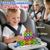 Turoytip 50PCS Mini Magnetic Tiles Travel Set for Kids, Portable Magnetic Building Blocks with Storage Tin, STEM Montessori Toys for Ages 3+, Toys Gifts for Toddlers Boys & Girls Christmas Birthday view 4
