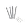 Alloy RC Car 4PCS Shell Column Post Mount & 4PCS Body Clips Pins for HSP 1/10 RC Car On Road Drift Car XSTR 94123 94102 94122(Silver) view 1