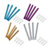 Alloy RC Car 4PCS Shell Column Post Mount & 4PCS Body Clips Pins for HSP 1/10 RC Car On Road Drift Car XSTR 94123 94102 94122(Silver) view 2