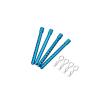 Alloy RC Car 4PCS Shell Column Post Mount & 4PCS Body Clips Pins for HSP 1/10 RC Car On Road Drift Car XSTR 94123 94102 94122(Silver) view 3