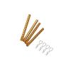 Alloy RC Car 4PCS Shell Column Post Mount & 4PCS Body Clips Pins for HSP 1/10 RC Car On Road Drift Car XSTR 94123 94102 94122(Silver) view 4