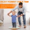 Wobble Balance Board for Kids Wooden Rocker Board Load 123Lbs, Active Play and Exercise for Toddler (Red) view 3