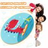 Wobble Balance Board for Kids Wooden Rocker Board Load 123Lbs, Active Play and Exercise for Toddler (Red) view 4