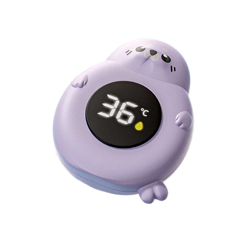 2025 Baby Bath Thermometer - Floating Bath Tub Water Temperature Thermometer with Safety Sensor Fast-Reading BPA-Free - Perfect for Infants Girls Boys Toddlers Newborns (Purple Seal)