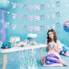 3 PACK Summer Banner Seashells Decor Party Decorations Party Supplies Birthday Decorations Blue Bow Starfish The Sea Summer Birthday Wedding Bachelorette Under Paper Hanging Banner for Baby Showre view 4
