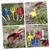 Hohopeti 5Pcs Gardening Tools Wooden Handle Shovel Rake and Fork for Gardening Fun and Planting Activities for Boys view 2