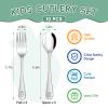 10 Pieces Stainless Steel Toddler Utensils Set - Food Grade Kids Silverware Set Children Safe Small Forks and Spoons Mirror Polished Sturdy and Durable Dishwasher Safe view 2