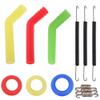 Exhaust Pipe Tubing Joint Adapter Silicone Gasket Muffler Joiner Spring 98mm 100mm 16mm for HSP 1/8 Or 1/10 RC Nitro Engine Car(White) view 2