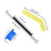 Exhaust Pipe Tubing Joint Adapter Silicone Gasket Muffler Joiner Spring 98mm 100mm 16mm for HSP 1/8 Or 1/10 RC Nitro Engine Car(White) view 4