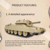 ConGamefun RC Tank, 1/16 Scale 2.4G British Crusader RC Tank Model with Smoke and Sound Effects, Recoil Simulation, and Infrared Ray, Military RC Vehicles for Adults (Desert Yellow) view 4