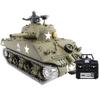 rcxperts 1:16 Sherman M4A3 US Army Tank, 2.4Ghz RTR RC Military Model That Shoots BBS and Water Bombs, Military Toys with Smoke, Lights, Sound, and Recoil for Adults - Metal Upgraded Edition view 2