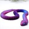 3D Printed snake Model,Flexible Realistic Articulated Animal Fidget Toys,Mystery Figurines Gifts for Easter,Executive Desk Funny Dcor and Festival Collectible,Easter Basket Stuffers (RB-qingshe) view 1