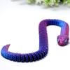 3D Printed snake Model,Flexible Realistic Articulated Animal Fidget Toys,Mystery Figurines Gifts for Easter,Executive Desk Funny Dcor and Festival Collectible,Easter Basket Stuffers (RB-qingshe) view 2