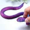 3D Printed snake Model,Flexible Realistic Articulated Animal Fidget Toys,Mystery Figurines Gifts for Easter,Executive Desk Funny Dcor and Festival Collectible,Easter Basket Stuffers (RB-qingshe) view 4