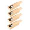BRIGHTFUFU 4Sets Interactive Domino Premium Domino Blocks for Family Fun Table Game for Adults Elegant Storage Box with Sliding Tray view 1