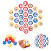 BRIGHTFUFU 30pcs Colorful Bingo Balls Replacement for Party Games Fun Raffle Drawing Balls for Home Activities and Events Numbered Plastic view 3