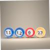 BRIGHTFUFU 30pcs Colorful Bingo Balls Replacement for Party Games Fun Raffle Drawing Balls for Home Activities and Events Numbered Plastic view 4