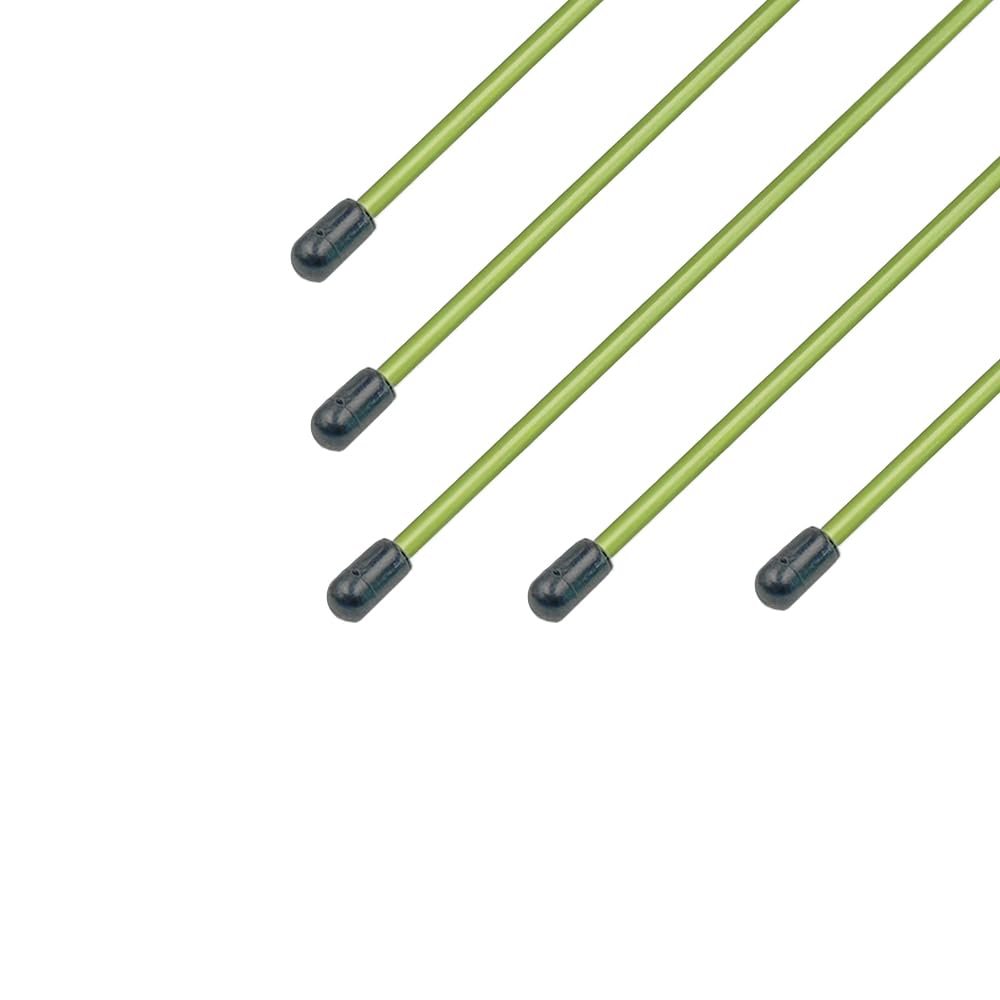 5PCS RC Toy Universal Plastic Antenna Pipe Tube Sleeve with Cap for RC Boat Ship Car Truck DIY Model Toy Building Parts (Green, 320mm Length)
