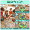 INKZOO Marble Balance Game, Wobble Marble Stacking Game for Kids 6+, Family Games for Kids and Adults with Built-in Storage, Marbles Board Game for 1-4 Players, Fun Birthday Party Games Toys view 3