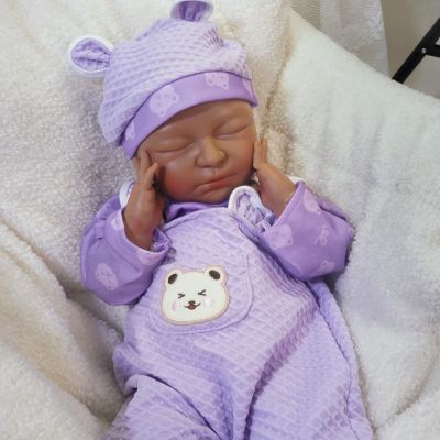 20in Full Silicone Reborn Baby Dolls Hand Painted Lifelike Weighted Doll Realistic Soft Newborn Girl Babies Silicone Full Body Not Vinyl for Ages 3+