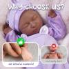 20in Full Silicone Reborn Baby Dolls Hand Painted Lifelike Weighted Doll Realistic Soft Newborn Girl Babies Silicone Full Body Not Vinyl for Ages 3+ view 3