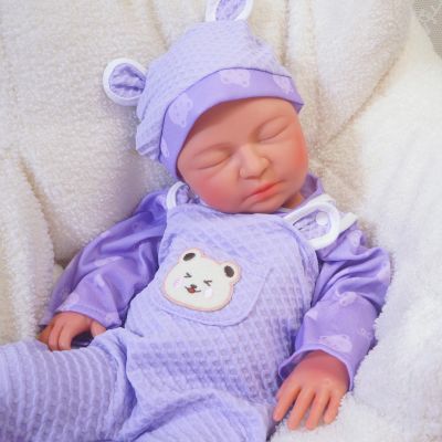 20in Full Silicone Reborn Baby Dolls Hand Painted Lifelike Weighted Doll Realistic Soft Newborn Girl Babies Silicone Full Body Not Vinyl for Ages 3+