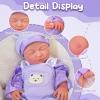 20in Full Silicone Reborn Baby Dolls Hand Painted Lifelike Weighted Doll Realistic Soft Newborn Girl Babies Silicone Full Body Not Vinyl for Ages 3+ view 2