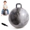 EVERICH TOY Hopper Ball for Kids, 20In Ride On Bouncy Balls with Handle, Grey Clouds Girls Boys Toys for Indoor Outdoor Active Play, Beat Inflatable Christmas Boys Girls Gifts for 7 8 9 10 11 12 Yr view 1