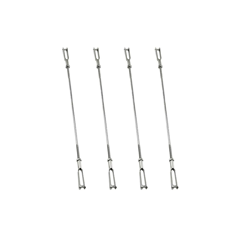 8PCS RC Airplane Metal Clip Push Rod Coupler with Pushrod Connecting Rod for RC Airplane Helicopter Aircraft Boat DIY Model Plane Connection Accessories (M2 Clevis,M2x100mm Pushrod)