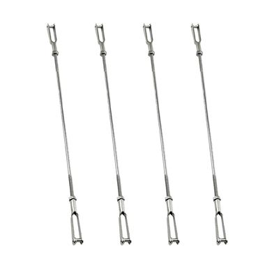 8PCS RC Airplane Metal Clip Push Rod Coupler with Pushrod Connecting Rod for RC Airplane Helicopter Aircraft Boat DIY Model Plane Connection Accessories (M2 Clevis,M2x150mm Pushrod)