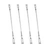 8PCS RC Airplane Metal Clip Push Rod Coupler with Pushrod Connecting Rod for RC Airplane Helicopter Aircraft Boat DIY Model Plane Connection Accessories (M2 Clevis,M2x150mm Pushrod) view 1