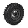 2.2 Carbon Fiber Aluminum Beadlock Wheels Rim for 1/10 RC Rigs Crawler Capra SCX10 PRO Wraith TRX4 Gmade R1 Element Enduro DIY (Black B) view 4