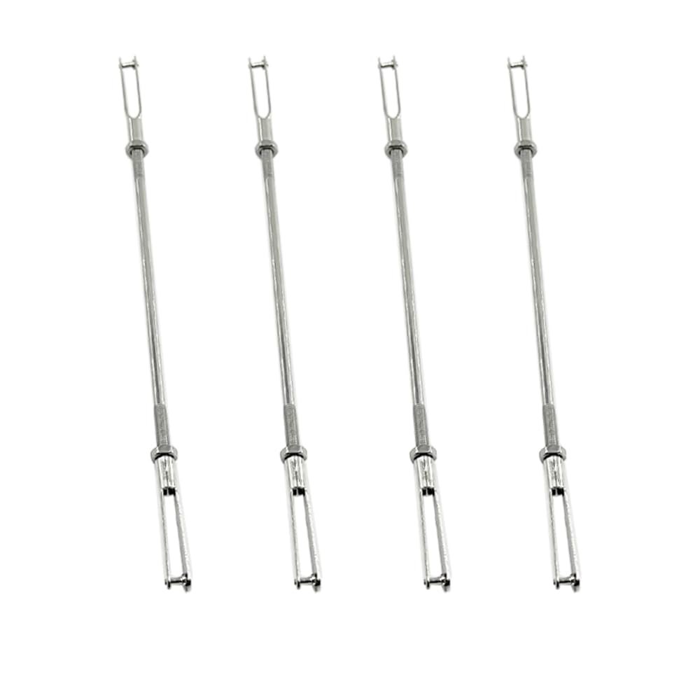8PCS RC Airplane Metal Clip Push Rod Coupler with Pushrod Connecting Rod for RC Airplane Helicopter Aircraft Boat DIY Model Plane Connection Accessories (M3 Clevis,M3x150mm Pushrod)