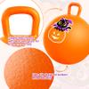 ZOOJOY Hopper Ball for Kids Aged 3-8, 18In Bouncy Balls with Handle, Orange Inflatable Hoppity Hop Ball, Indoor Outdoor Active Jumping Hopping Toys for Boys Girls view 3