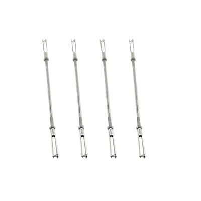 8PCS RC Airplane Metal Clevis Push Rod Coupler with Pushrod Connecting Rod for RC Airplane Helicopter Aircraft Boat DIY Model Plane Connection Accessories (M3 Clevis,M3x100mm Pushrod)