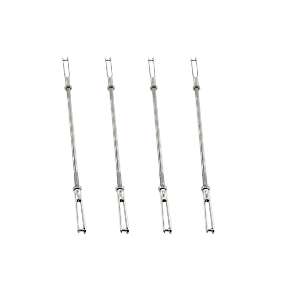 8PCS RC Airplane Metal Clevis Push Rod Coupler with Pushrod Connecting Rod for RC Airplane Helicopter Aircraft Boat DIY Model Plane Connection Accessories (M3 Clevis,M3x100mm Pushrod)