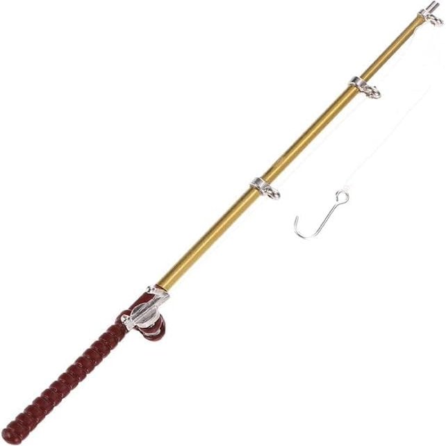 1/12 Miniature Fishing Pole Dollhouse Decoration AccessoriesMiniature Fishing PoleDollhouse Accessoriesfor Decorations Accessories