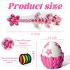 3D Printed Dragon Egg with 5.7 Inch Articulated Cherry Blossom Dragon Inside - Mystical Dragon Decor, Poseable Dragon Toy, Unique Cute Desk Decor for Collectors and Kids (Pink (Glows in The Dark)) view 2